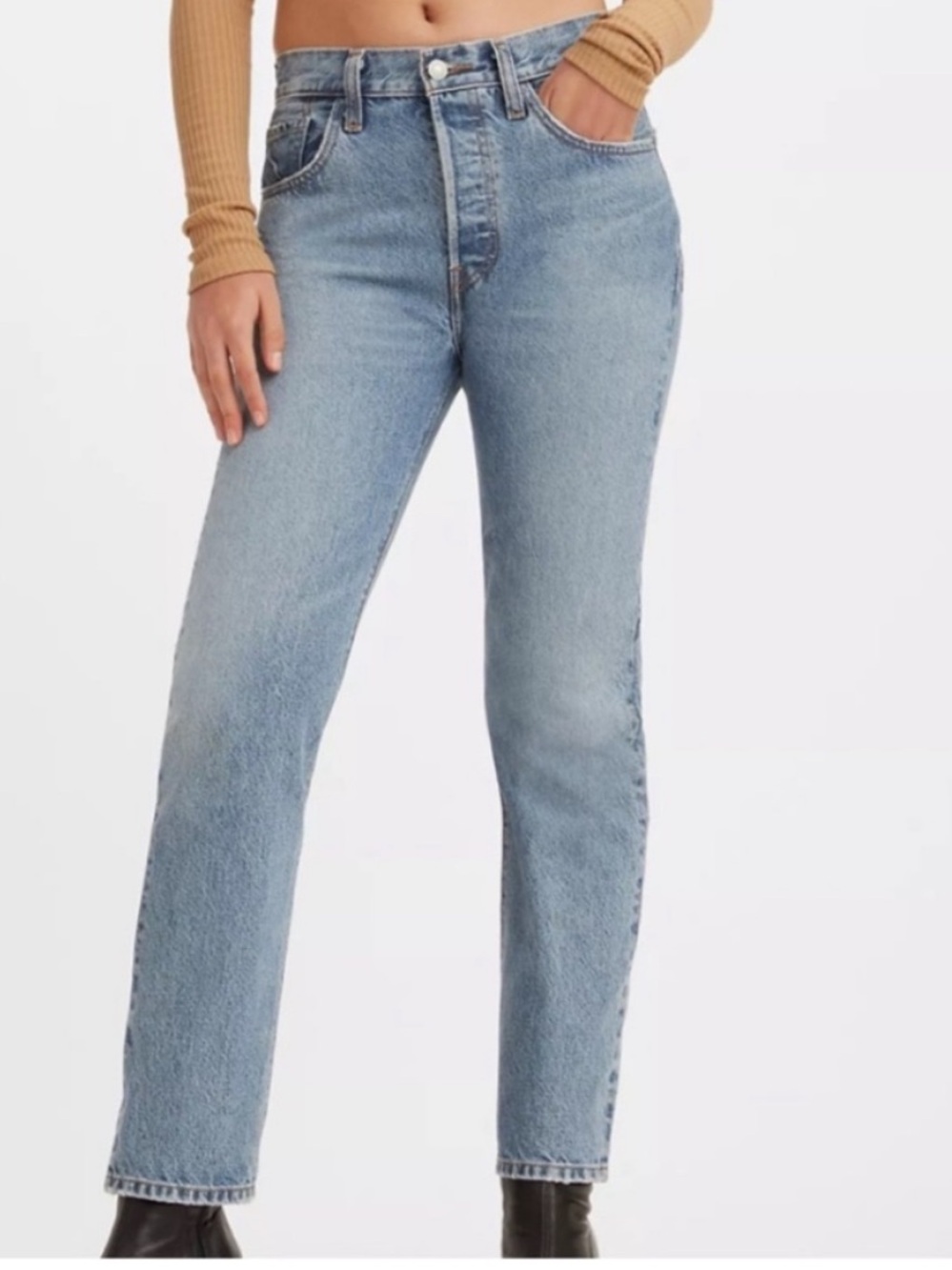 Levi’s 25 x 32 Jeans Premium Circular 501 Original Fit button fly med. wash NWT